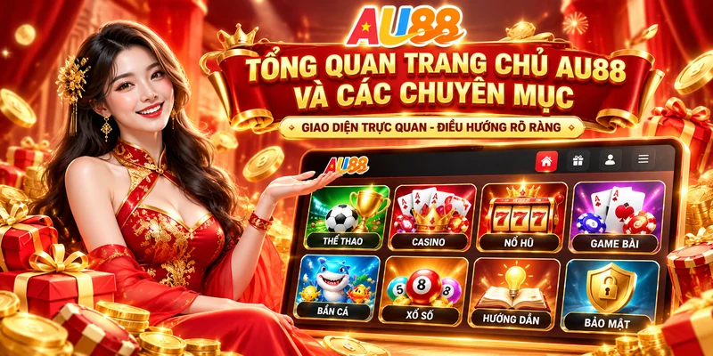 Tổng quan trang chủ AU88 và các chuyên mục